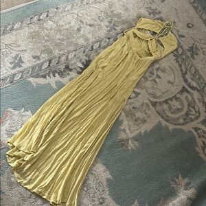 ASOS yellow maxi dress